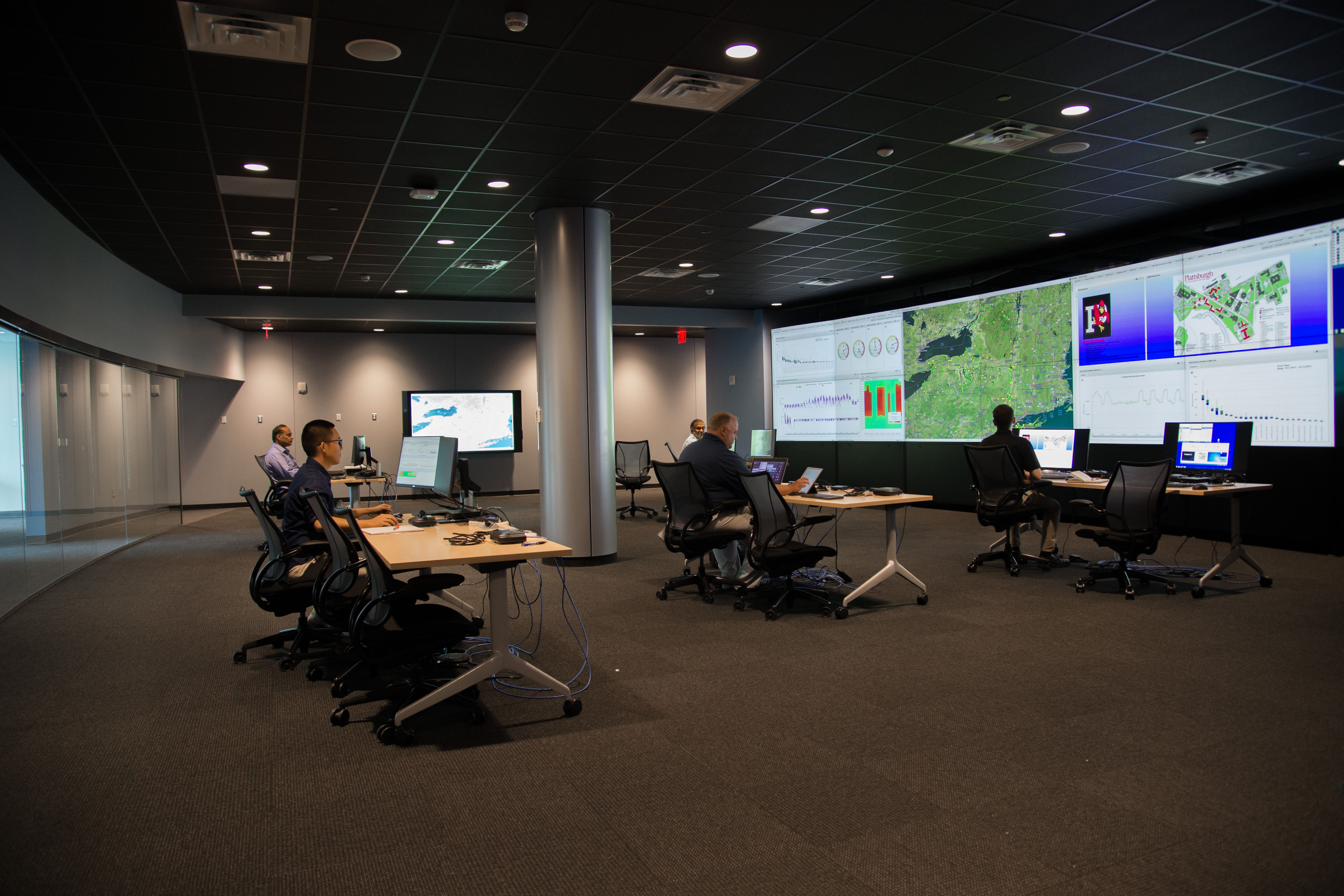 Control room at the New York Energy Manager