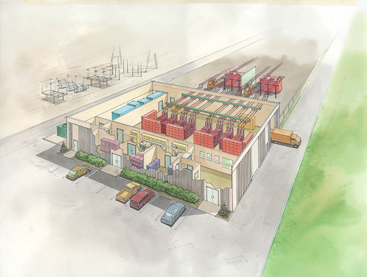Clark Energy Center cutaway